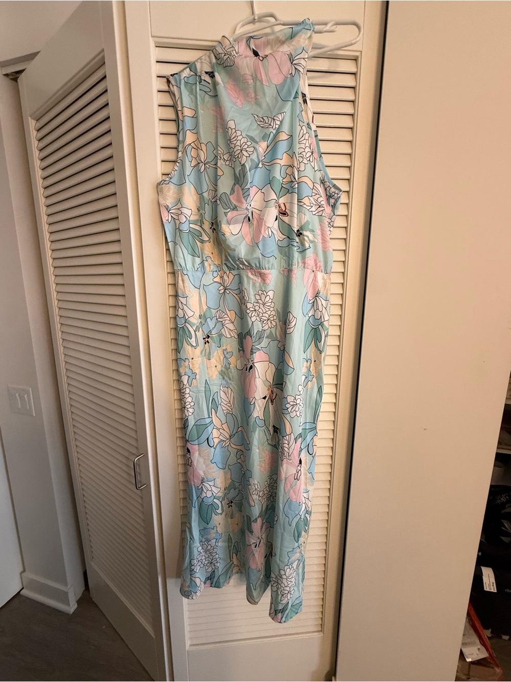 Sleeveless Floral Midi Dress - NWT